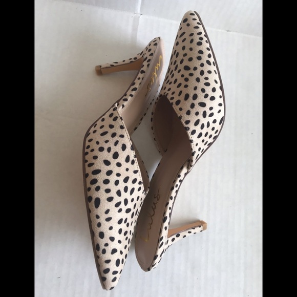 LULUS MULES HEEL ANIMAL PRINT NEW IN BOX - Picture 6 of 8